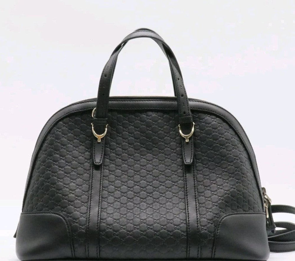 Gucci Dome Micro Guccissima Black Medium Handbag